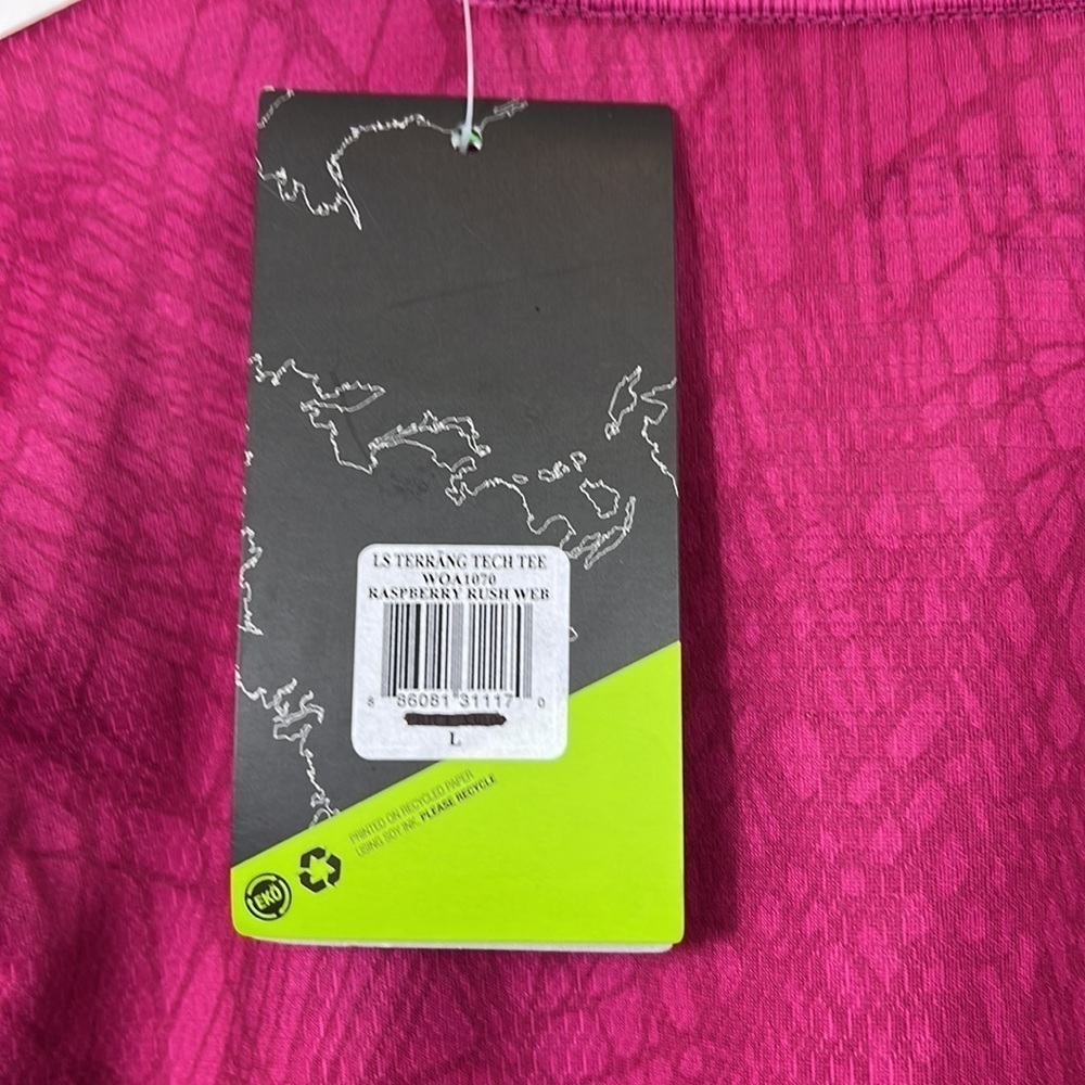 NWT Koppen Athletic Long Sleeve Tech Tee Large Moisture Wicking Base Layer - Picture 9 of 9
